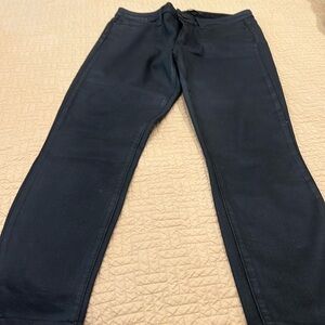 Paige size 30 black coated Hoxton ankle jeans